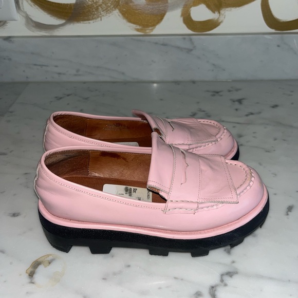 Jeffrey Campbell Pink Platform Penny Loafers - Picture 5 of 6